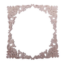 Ensemble de 4 appliques d'angle sculptées en chêne et hévéa, pour meubles et portes (à faire soi-même).