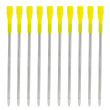 50 recharges de 8,1 cm pour stylos à bille, encre noire et bleue, écriture fluide