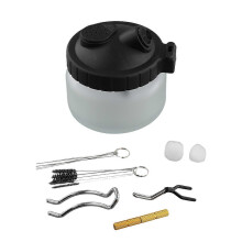 Kit nettoyage aérographe 14 en 1 - Récipient verre + aiguille