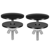 Lot de 2 couvercles de 5 cm (2 pouces) pour trous de robinet d'évier de cuisine, en acier inoxydable.