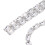 Rectangular Glass Diamond Chain Pendant DIY 1m White Accessories 2