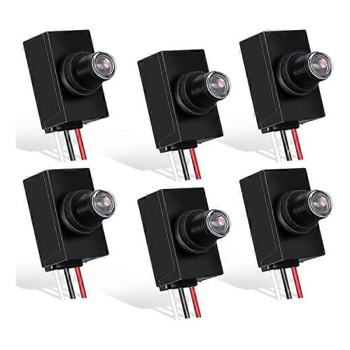 Lot de 6 détecteurs de luminosité 120-277 V, pour éclairage extérieur