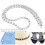 Rectangular Glass Diamond Chain Pendant DIY 1m White Accessories 3