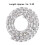 Rectangular Glass Diamond Chain Pendant DIY 1m White Accessories 5