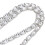 Rectangular Glass Diamond Chain Pendant DIY 1m White Accessories 7