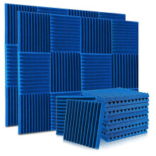 24 Panneaux Mousse Acoustique 1" x 12" x 12" Insonorisants Ignifugés Forme Coin