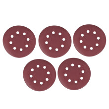 25 disques de ponçage de 125 mm (5 pouces), papier de verre à 8 trous, grains 800, 1000, 1200, 1500 et 2000