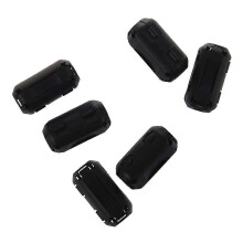 6 noyaux de ferrite à clipser pour filtre anti-interférences EMI/RFI sur câbles de 5 mm²