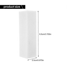 10 blocs de ponçage blancs pour la décoration d'ongles, bloc de polissage, surfaces à polir, bloc de lime à ongles.