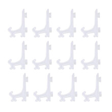 12 supports à assiettes en plastique de 7,6 cm (3 pouces) pour maintenir les assiettes (parents)