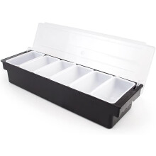 Distributeur Condiments Aliments Bar 6 Plateaux Couvercle