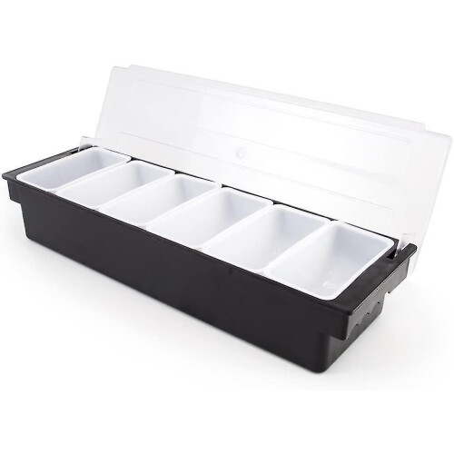 Distributeur Condiments Aliments Bar 6 Plateaux Couvercle