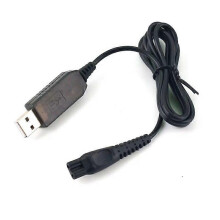 1 câble de chargement USB et adaptateur secteur HQ8505 pour rasoirs Philips 7120, 7140 et 7160