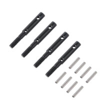 Arbre de transmission différentiel avant et arrière en acier trempé (4 pièces) pour essieu portique Axial Capra Currie F9 SCX10 I