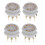 4 supports céramique 9 broches pour tubes 1
