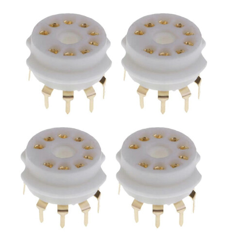 4 supports céramique 9 broches pour tubes