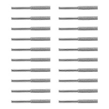 Lot de 20 meules diamantées cylindriques pour tronçonneuse, outil de polissage et d'affûtage.