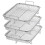 3 paniers acier inox pour friteuse air 1