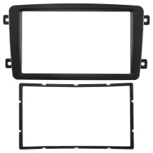 Façade 2 DIN pour Mercedes-Benz Classe C, CLK, G, Viano - Kit panneau et cadre tableau de bord