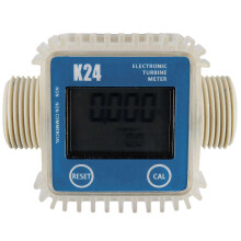 Débitmètre numérique à turbine LCD K24 (1 pièce), largement utilisé pour les produits chimiques et l'eau.