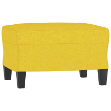 vidaXL Fußhocker Hellgelb 60x50x41 cm Stoff
