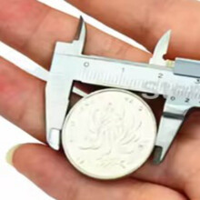 Edelstahl-Verniermeter 0-80mm, präzise, tragbar