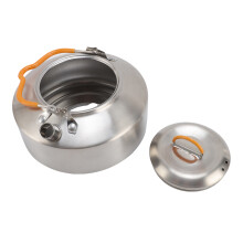 Campingkochtopf aus 304 Edelstahl, 1L, leicht, langlebig, Teekanne