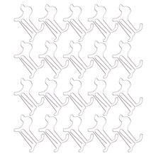 20PCS Silver Dog Shape Mini Iron Paperclip Bookmarks for Files & Decor
