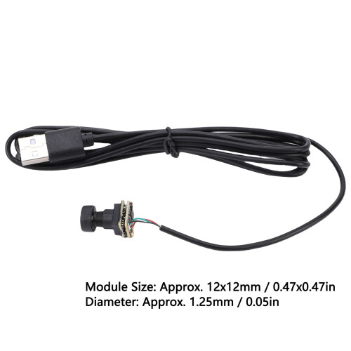 U5W 5MP USB 2.0 Kameramodul 12x12mm Schwarz 1