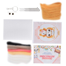 Needle Felting Wool Chemical Fiber Plush Doll Making DIY Kit (199# Dog)