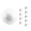 10 x Boules en polystyrène expansé de 10 cm pour décorations de Noël - 2