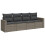 VidaXL vidaXL 4-tlg. Garten-Sofagarnitur mit Kissen Grau Poly Rattan 1