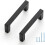 Cabinet Pulls Slim Square Bar Matte Black 30 Pack 3 Inch 1