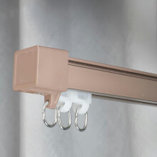 Sistema de trilho para cortina GXCZ em alumínio reforçado, trilho deslizante silencioso para janelas/divisórias de ambientes, montagem no teto ou