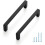 Cabinet Pulls Slim Square Bar Matte Black 30 Pack 3 Inch 1