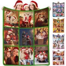 Individuell gestaltete Fotocollage-Decke mit 10 Bildern
