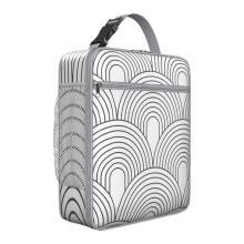 Borsa termica impermeabile in stile boho, riutilizzabile e isolante, con controllo della temperatura, perfetta per escursioni e ufficio.