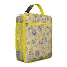 Borsa termica morbida e isolante con motivo floreale – Borsa termica riutilizzabile per il pranzo, ideale per attività all'aperto, ufficio e