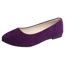 Women's Solid Slip-On Flat Casual Shoes, Size 11 – Comfortable Shallow Design, Compatible with Everyday Wear