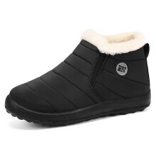 Snökängor för kvinnor, vinterskor för kvinnor med bred vidd, statiskt avledande, kardborreband, Chukka, mockatå, ytterkläder, svart, storlek 7