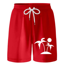 Boys Swim Trunks Size 14-16 Quick Dry UPF 50+ Swimwear Elastic Drawstring Bathing Suit Hawaiian Beach Swim Boards Shorts Red