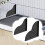 Bathroom Water Deflectors Waterproof Bathtubs Water Guards-grey 6