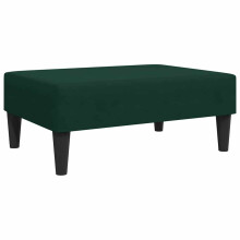 vidaXL Fußhocker Dunkelgrün 77x55x31 cm Samt
