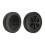 Lot de 2 Roues Barbecue Universelles 7" Résistantes Sable pour Diable, Camping 2
