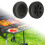 Lot de 2 Roues Barbecue Universelles 7" Résistantes Sable pour Diable, Camping 3