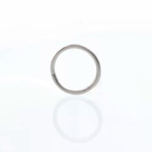 Surgical Steel Double Stack Hoop Clicker Nose Ring 14g 8mm