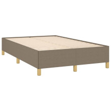 Rama łóżka bez materaca, taupe, 120x190 cm, tkanina