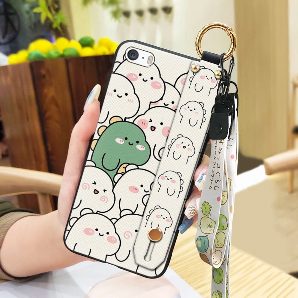Phone Case Compatible With Iphone 5/5S/Se – Waterproof Lanyard Ring, Soft Silicone Shockproof Wristband Cover 9448483076739