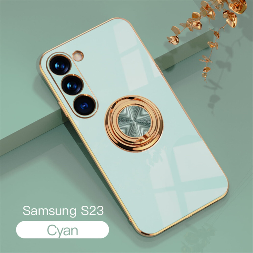 Compatible With Samsung Galaxy S23 5G Phone Case With Ring Holder, Magnetic Kickstand, Shockproof Tpu Cover Â Mint 9448483031332