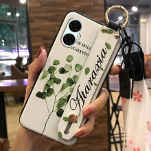 BLU G53 Phone Case with Wristband, Flower Design, Silicone, Dust/Shock/Water Resistant, Kickstand & Lanyard